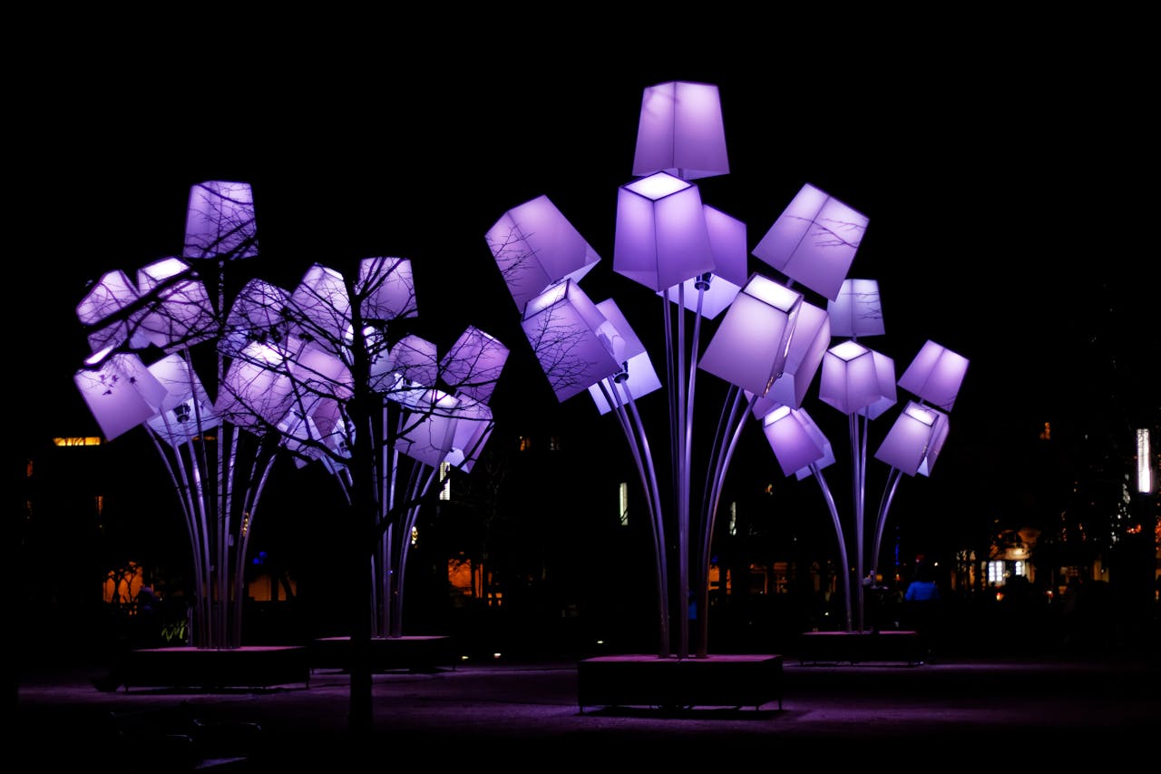 purple-tree-lights Purple Lights